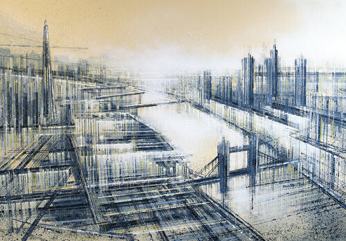 London - Tower Bridge In Soft Evening Light van Marc Todd, Schilderij te koop op Singulart