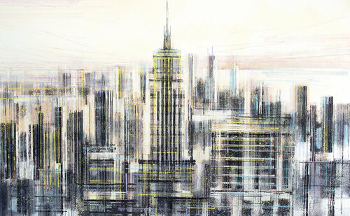 New York - Manhattan Skyline van Marc Todd, Schilderij te koop op Singulart