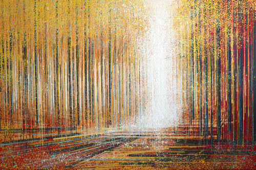 Forest Bathed In A Warm Glowing Light van Marc Todd, Schilderij te koop op Singulart