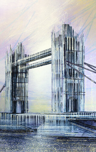 London - Tower Bridge At Dusk van Marc Todd, Schilderij te koop op Singulart
