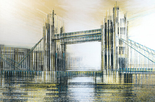 London - Tower Bridge At Sunset van Marc Todd, Schilderij te koop op Singulart