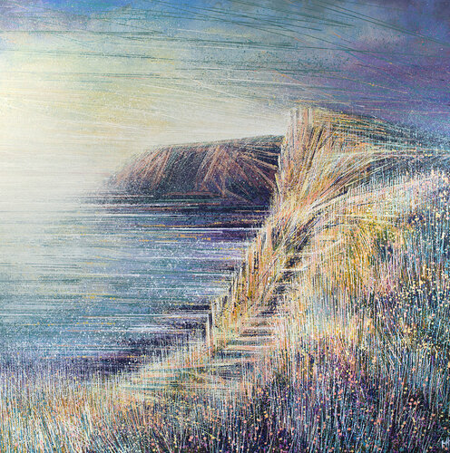 Coastal Cliffs In Autumn van Marc Todd, Schilderij te koop op Singulart