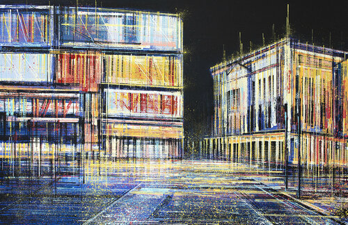 London - Piccadilly Circus At Midnight di Marc Todd, Pittura in vendita su Singulart