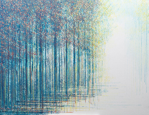 Light Spreading Through The Forest di Marc Todd, Pittura in vendita su Singulart