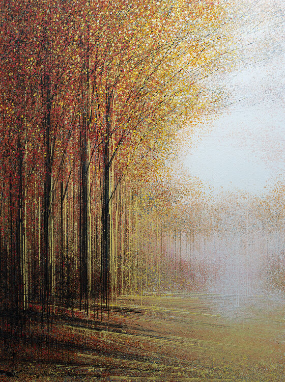 Red Trees At Sunset Marc Todd