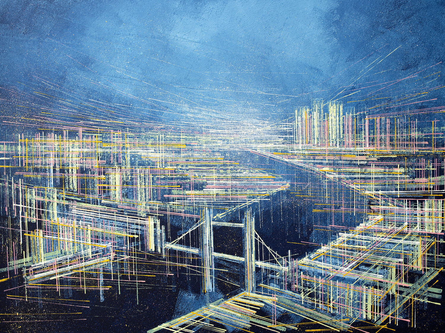 London Under A Blue Night Sky Marc Todd