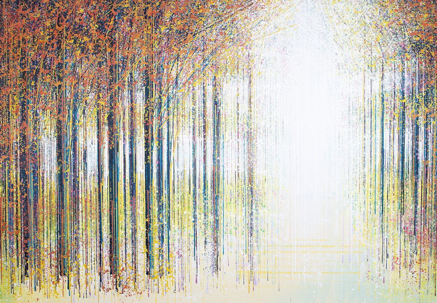 Red Trees At Sunset Marc Todd