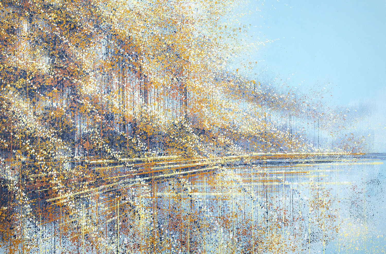 Autumn Trees By The River Marc Todd