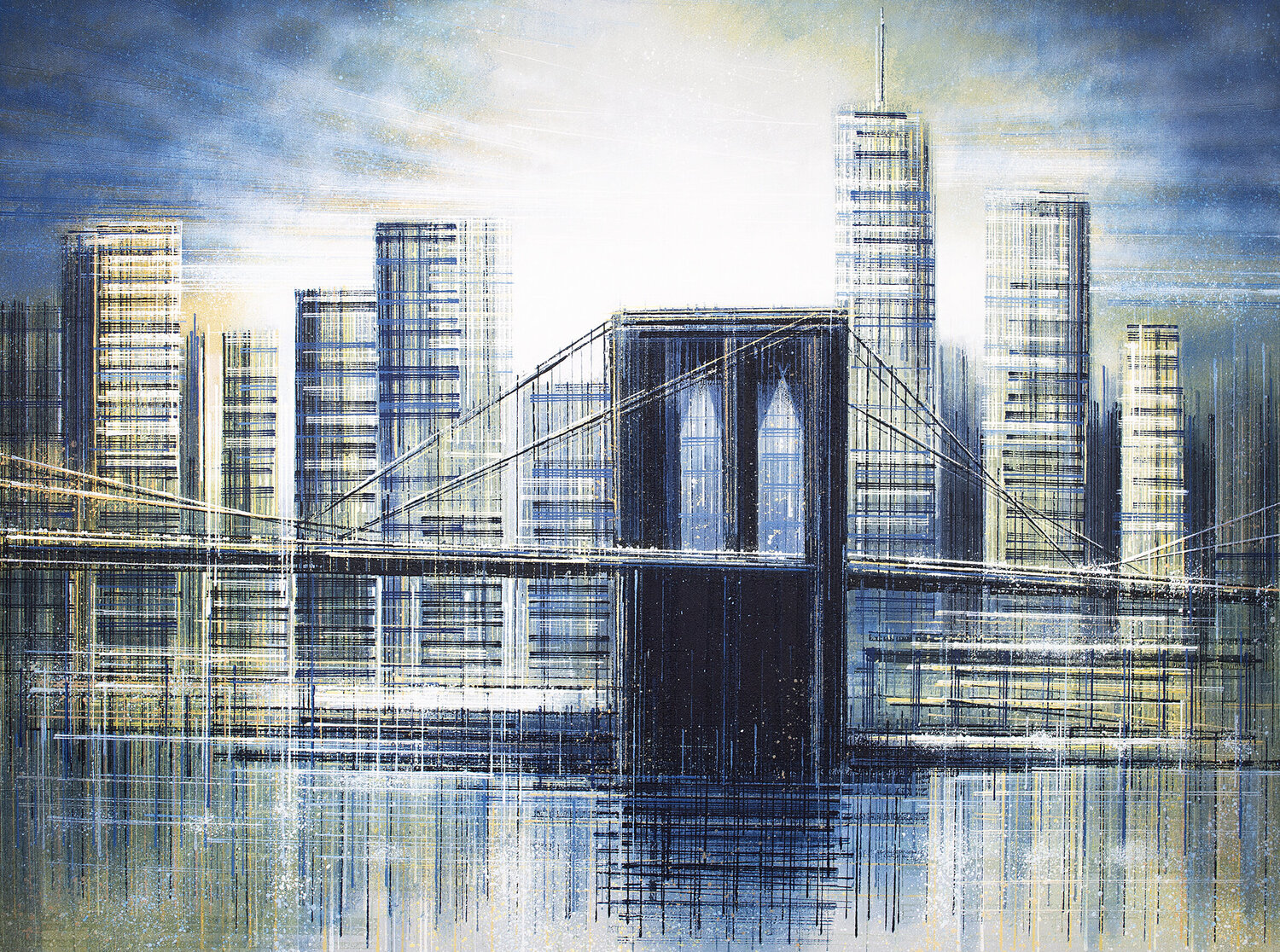 New York - The Brooklyn Bridge At Sunset Marc Todd