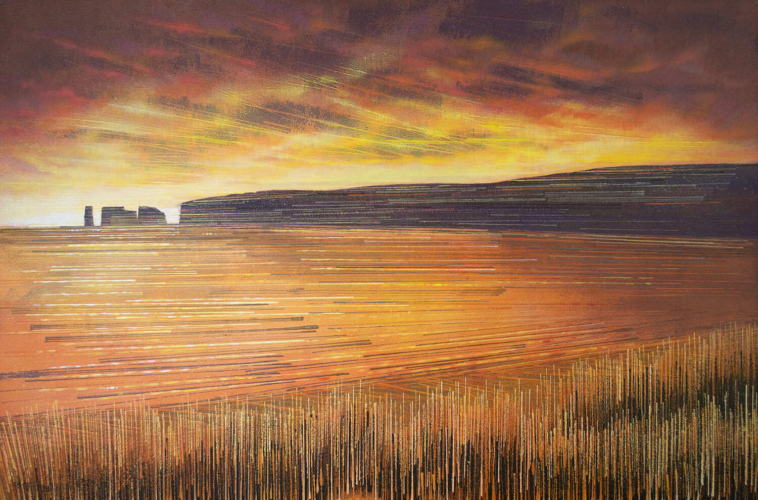 Studland Bay Dorset At Sunset Marc Todd