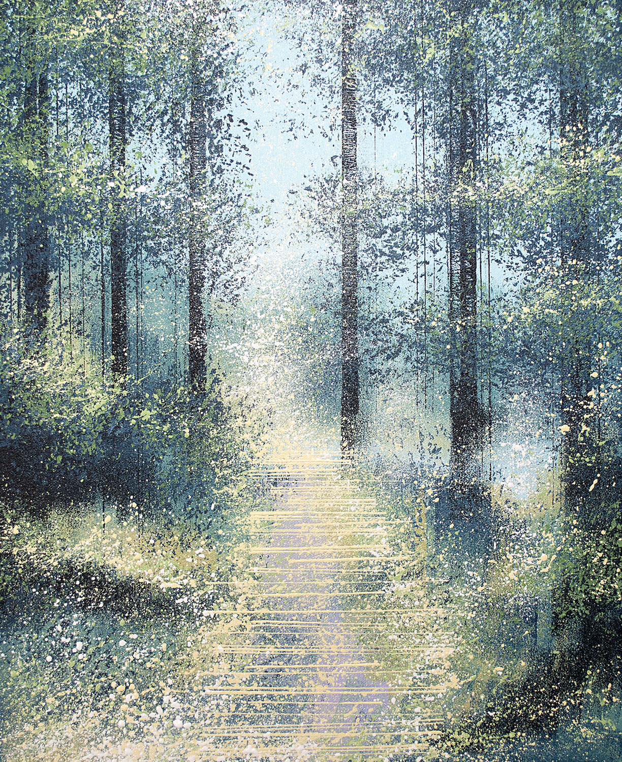 Misty Forest Trees 3 Marc Todd