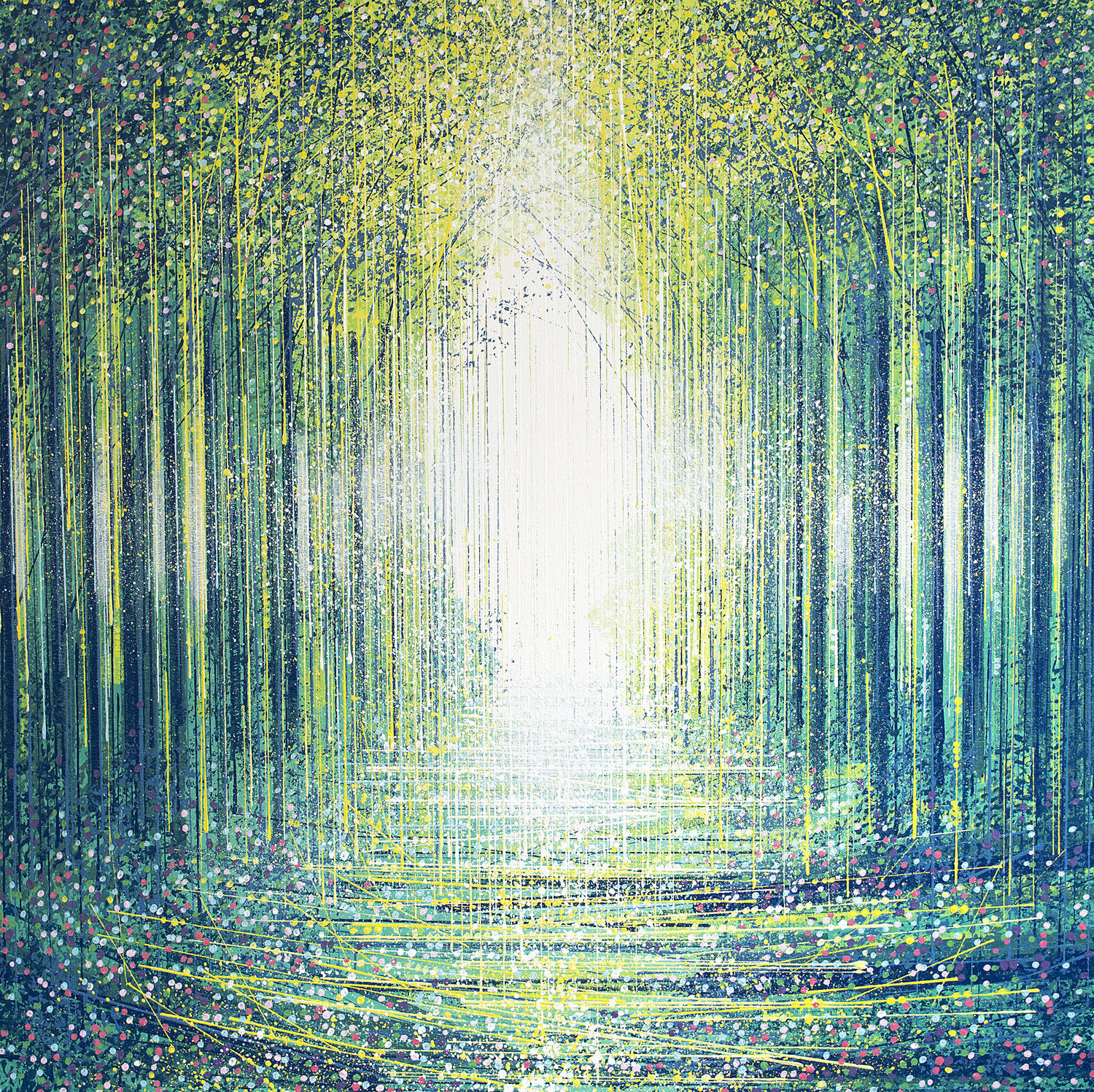 Forest Path In Bright Spring Light Marc Todd