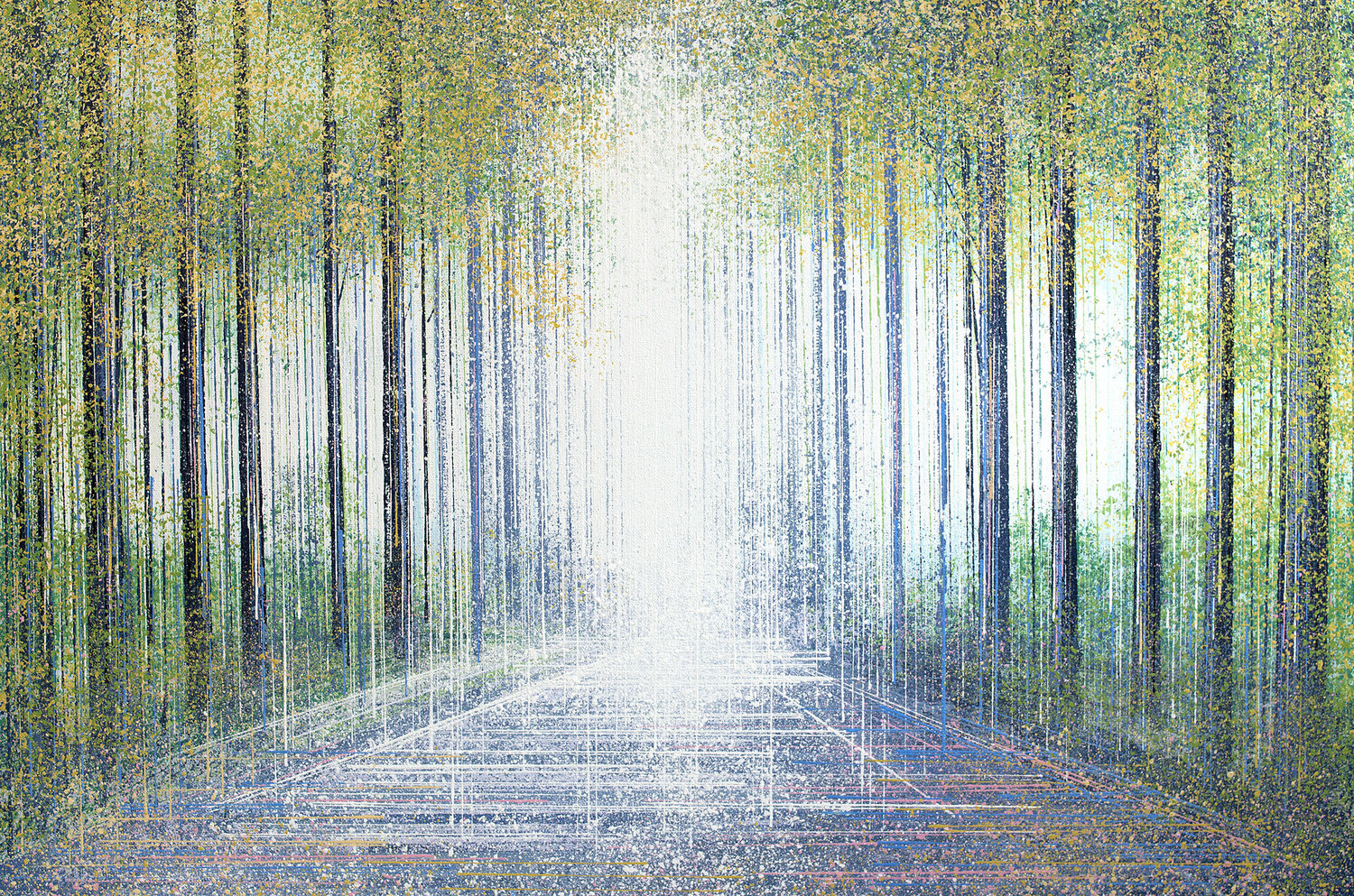 Avenue Of Trees In Bright Spring Light Marc Todd