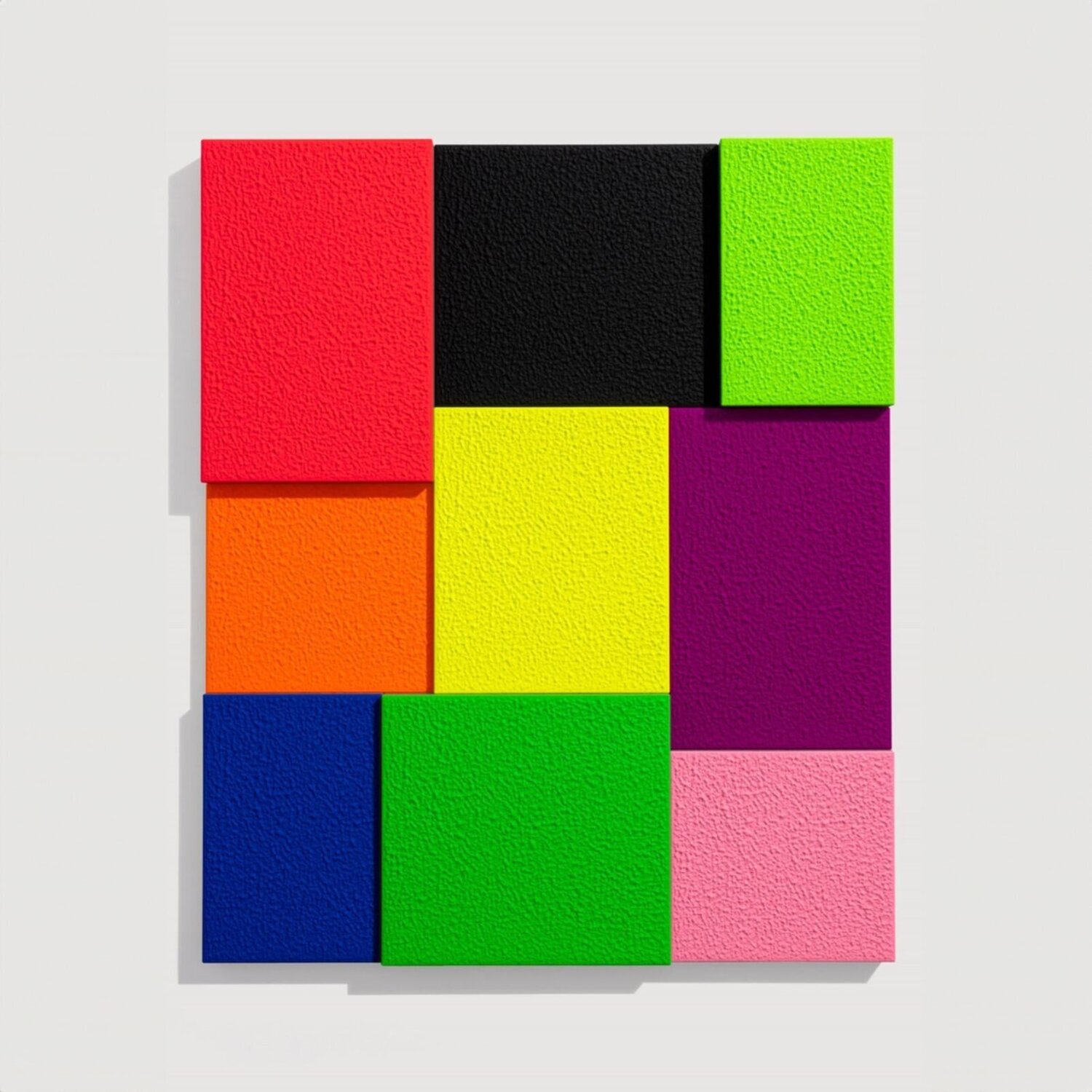 Color, Nine Times Peter Halley Afdruk te koop