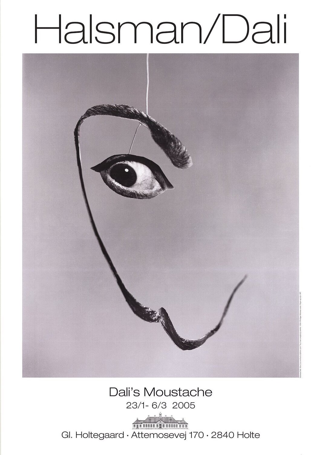 Dali's Moustache Philippe Halsman Stampa in vendita