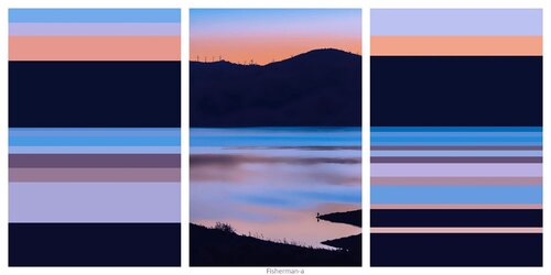 Temporal Perception Fisherman-a par Serge Hamad, Peinture en vente sur Singulart