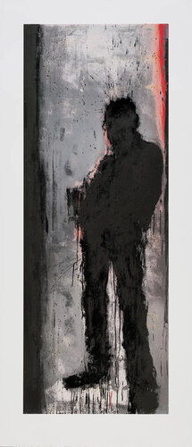 Standing Shadowman Black and Silver by Richard Hambleton, Print for Sale on Singulart