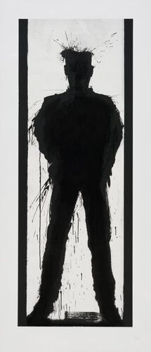 Standing Shadowman Black and White by Richard Hambleton, Print for Sale on Singulart