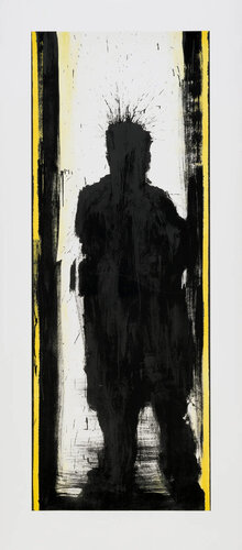 Standing Shadowman Black and Yellow von Richard Hambleton, Druck kaufen auf Singulart