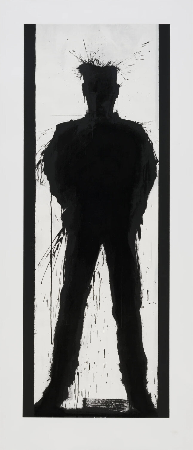 Standing Shadowman Black and White Richard Hambleton Print for sale