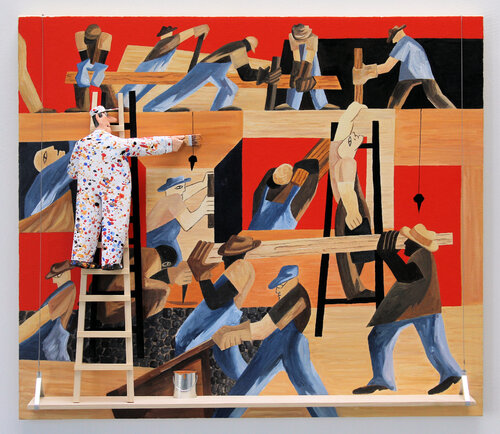 The Builders - Lawrence by Stephen Hansen, Painting for Sale on Singulart