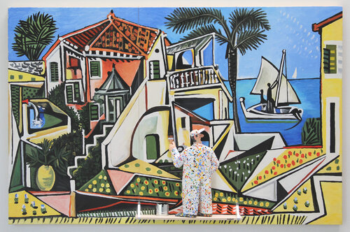Mediterranean Landscape - Picasso by Stephen Hansen, Painting for Sale on Singulart