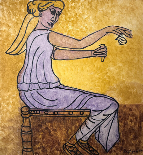 Pompeian Perfumer by Grace Hartigan (1999) Painting Oil Singulart