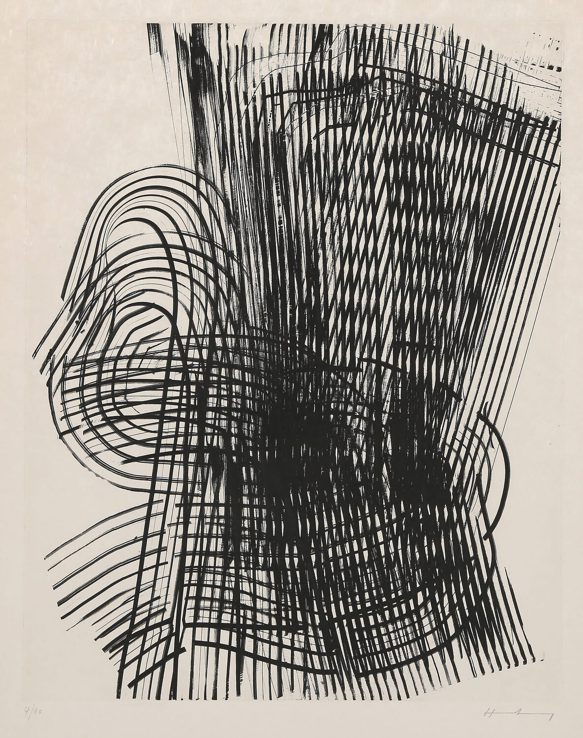 Miro soir et matin Hans Hartung Print for sale