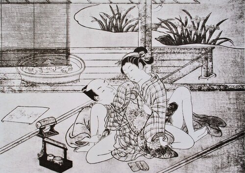 Plaisir au jardi van Suzuki Harunobu, Afdruk te koop op Singulart