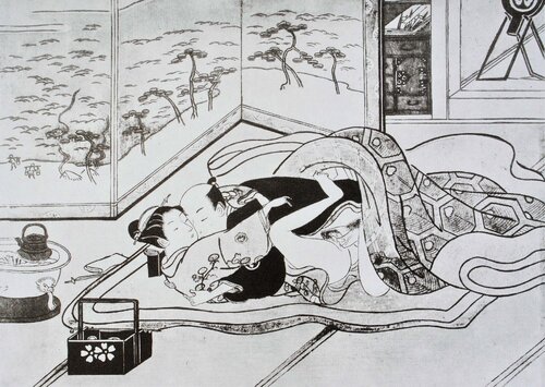 L'amant de rêv von Suzuki Harunobu, Druck kaufen auf Singulart