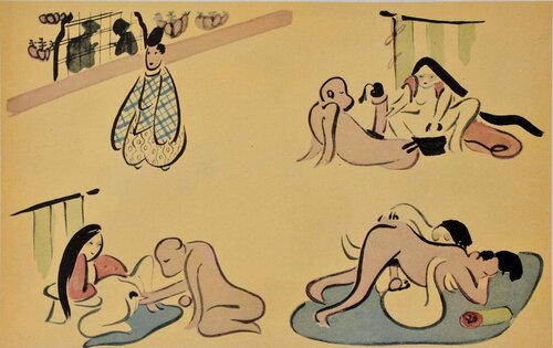 Amours multiple van Suzuki Harunobu, Afdruk te koop op Singulart