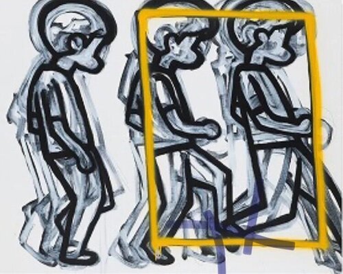 Study_for_Null Cited from Eadweard Muybridge's "The Human Figure in Motion"_#019 von Yutaka Hashimoto, Malerei kaufen auf Singulart