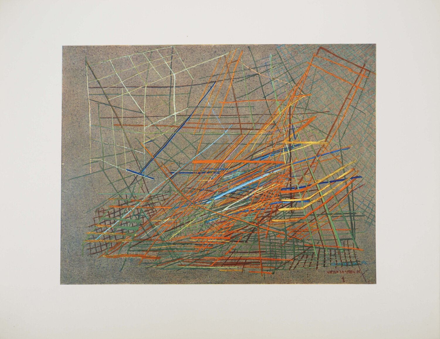Composition Maria Helena Vieira da Silva Print for sale