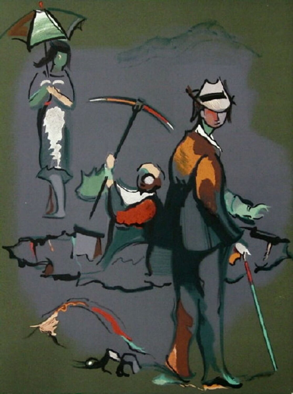 Variation sur l'imaginaire - Travaux d'impression Jean Hélion Druck zu verkaufen