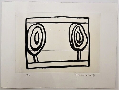 Arbres (Gestural, Abstract, Composition Spain, Catalonia) Joan Hernández Pijuan