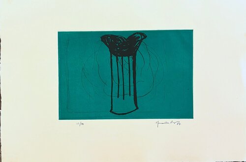 Gerro Sobre Verd de Joan Hernández Pijuan, Impresión a la venta en Singulart