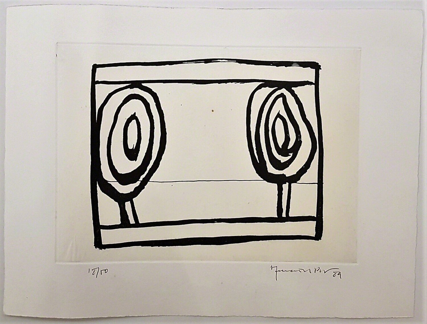 Arbres (Gestural, Abstract, Composition Spain, Catalonia) Joan Hernández Pijuan Druck zu verkaufen