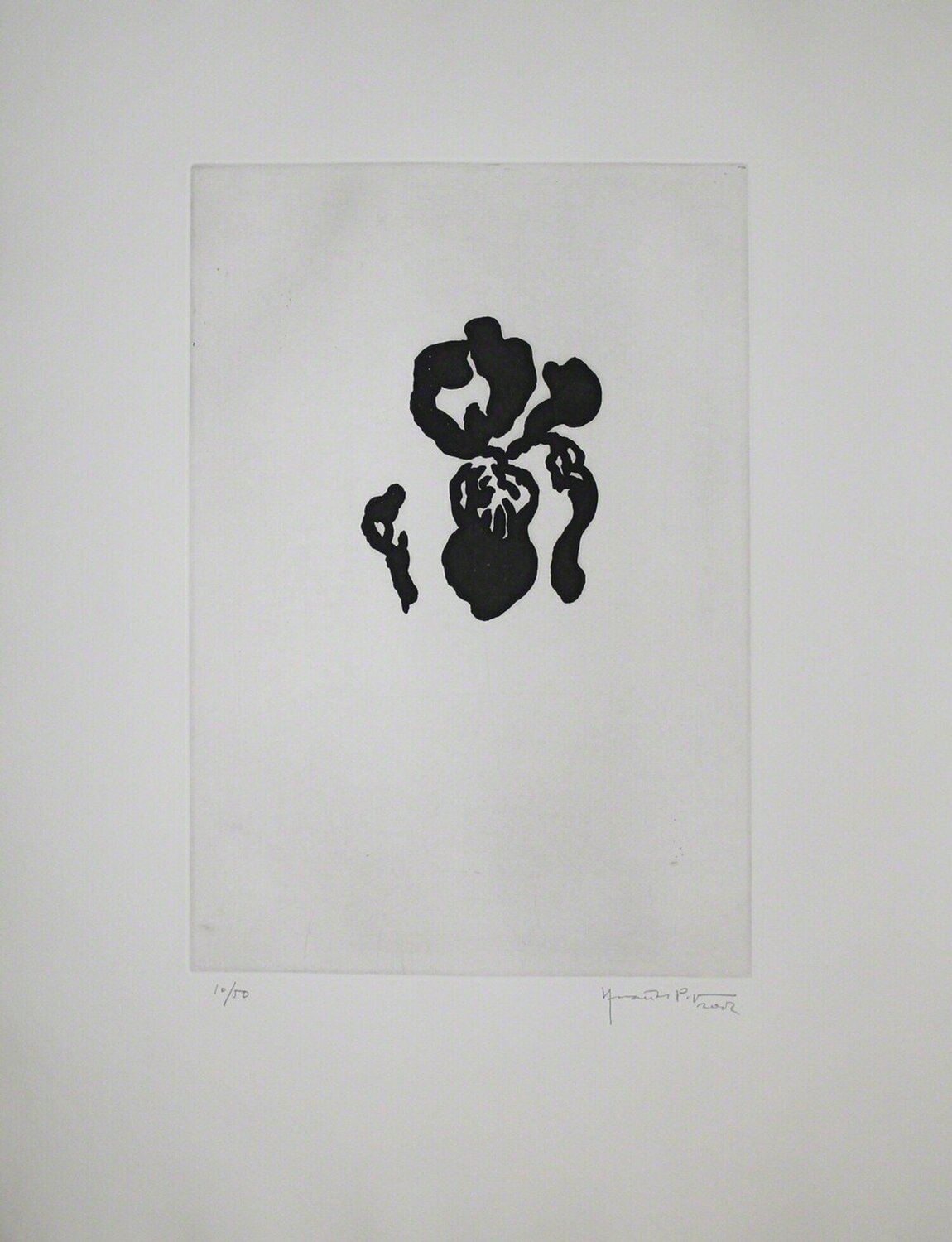 Iris negre IV (Black Iris IV) Joan Hernández Pijuan