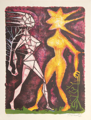 Personnages Surrealistes von Jacques Herold, Druck kaufen auf Singulart