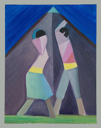 Fight with Cudgels van Carmen Herrera, Schilderij te koop op Singulart