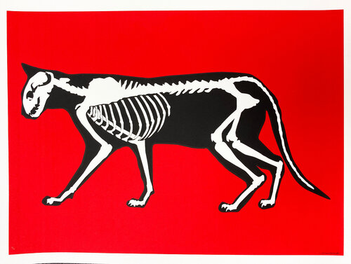 Skeleton Cat par Hijack, Édition en vente sur Singulart