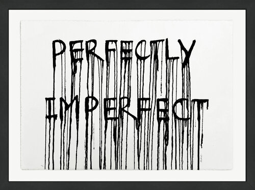 Perfectly Imperfect (framed hand signed screen print) par Hijack, Édition en vente sur Singulart