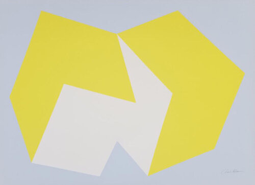 Lemon Yellow on Gray by Charles Hinman, Print for Sale on Singulart