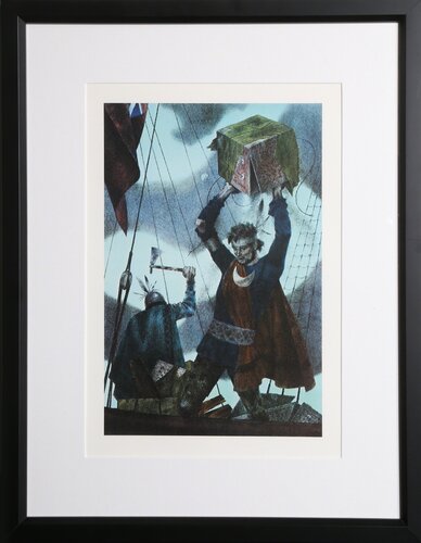 The Boston Tea Party from the Kent Bicentennial Portfolio by Joseph Hirsch, Print for Sale on Singulart