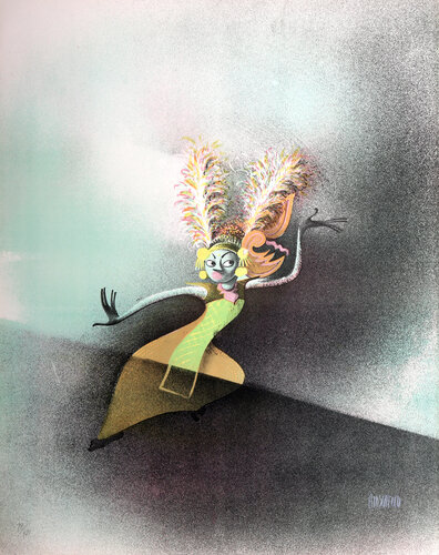 Le Gong, Bali Dancer by Al Hirschfeld, Print for Sale on Singulart