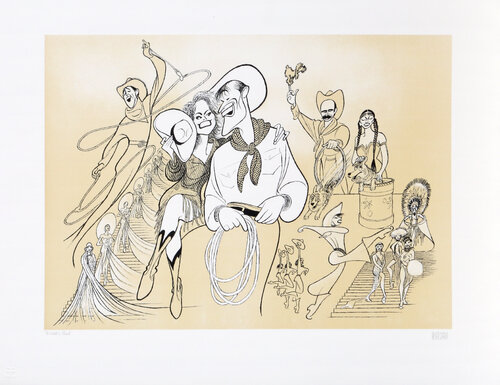 Will Rogers van Al Hirschfeld, Afdruk te koop op Singulart