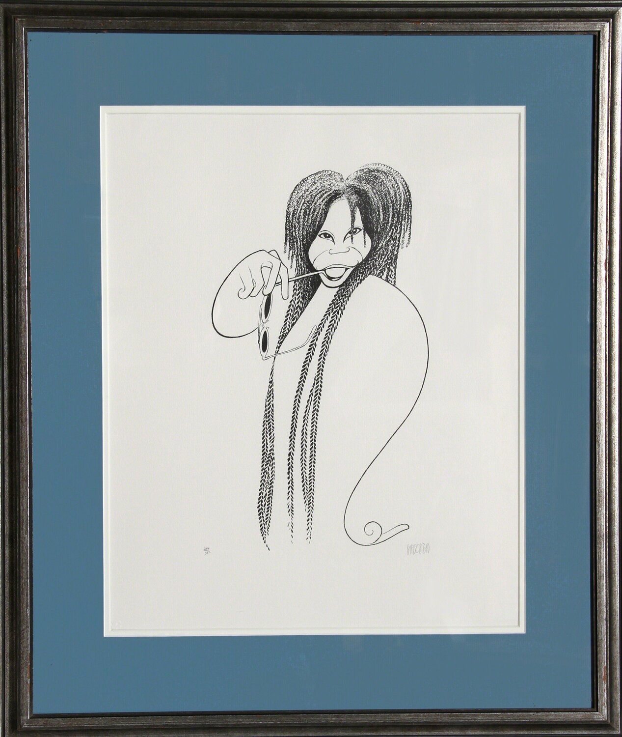 Whoopi Goldberg Al Hirschfeld Stampa in vendita