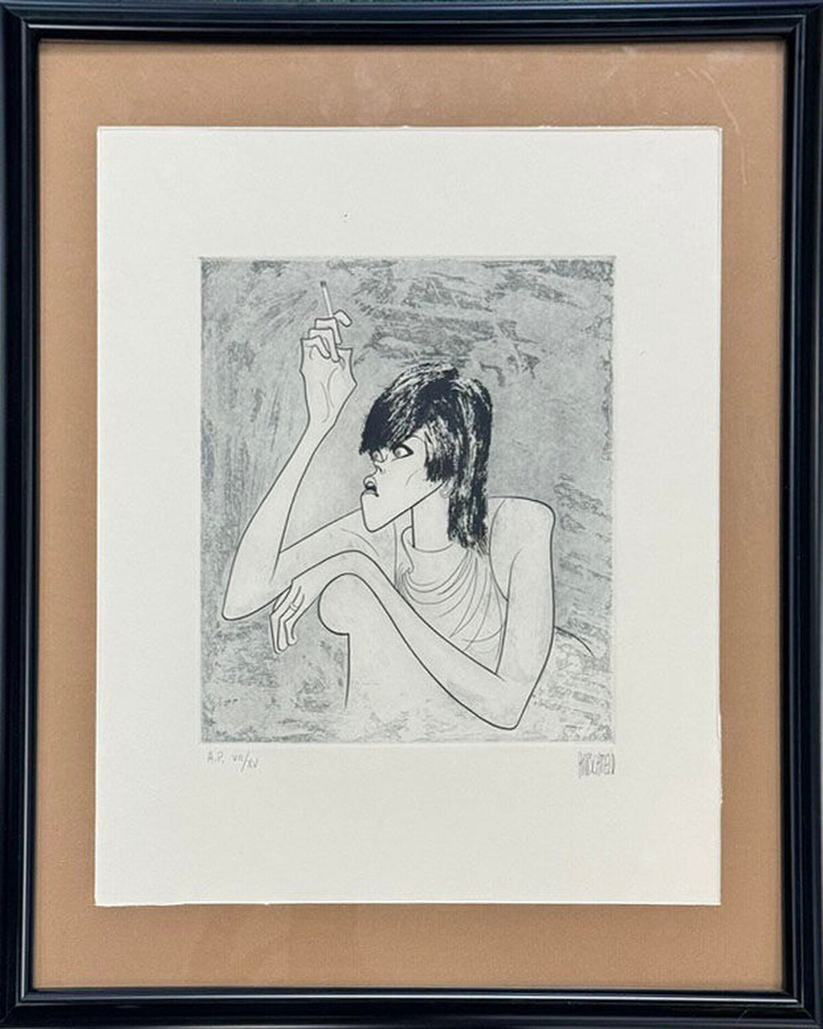 Jane Fonda  Al Hirschfeld Stampa in vendita
