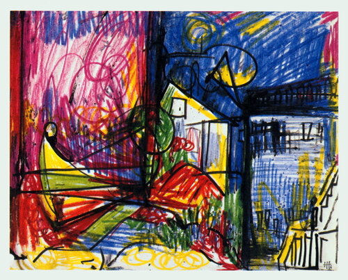 Hans Hofmann - Landscape-Works on Paper - 1980 Offset Lithograph 21.25" x 27" von Hans Hofmann, Druck kaufen auf Singulart