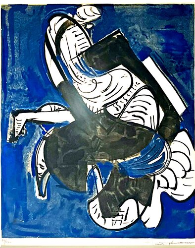 Hans Hofmann - Composition in Blue di Hans Hofmann, Opera su carta in vendita su Singulart